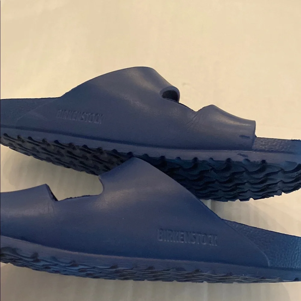 Birkenstock Two-Strap EVA Sandals in Navy Blue